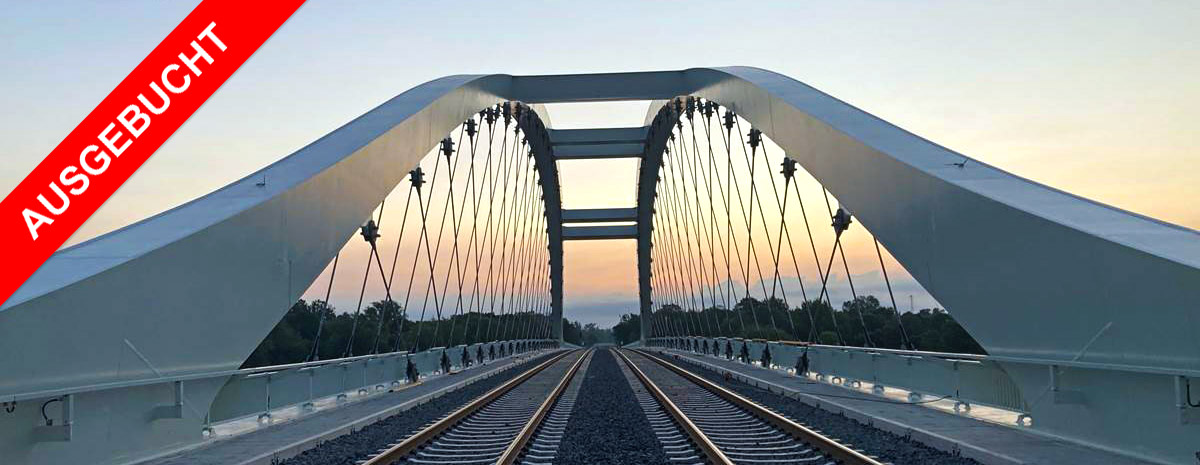 Eisenbahnüberführung Oder bei Küstrin mit Carbonzuggliedern (Planung und Entwicklung: sbp)